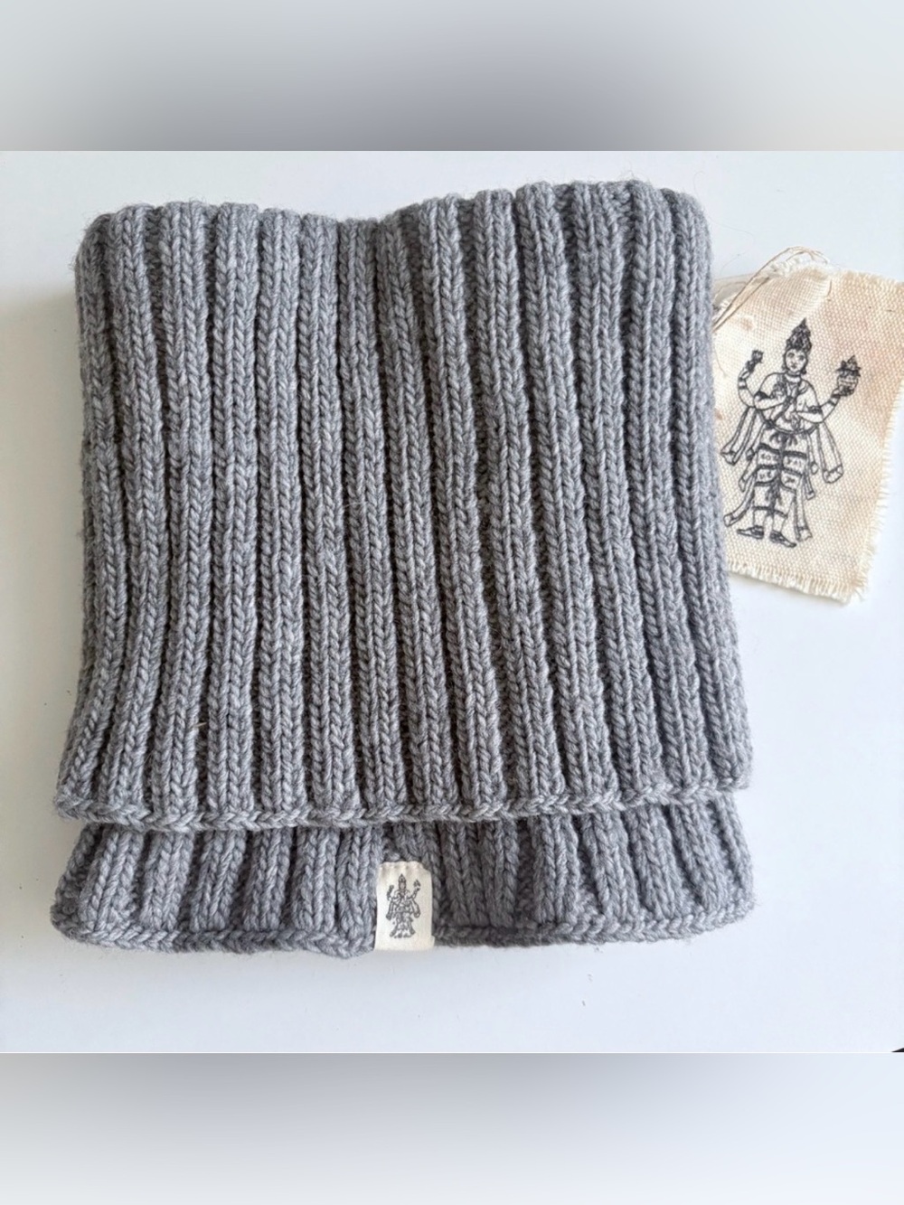Nirvanna Designs Merino Wool Rib Knit Neckwarmer OS Made in Nepal NWT